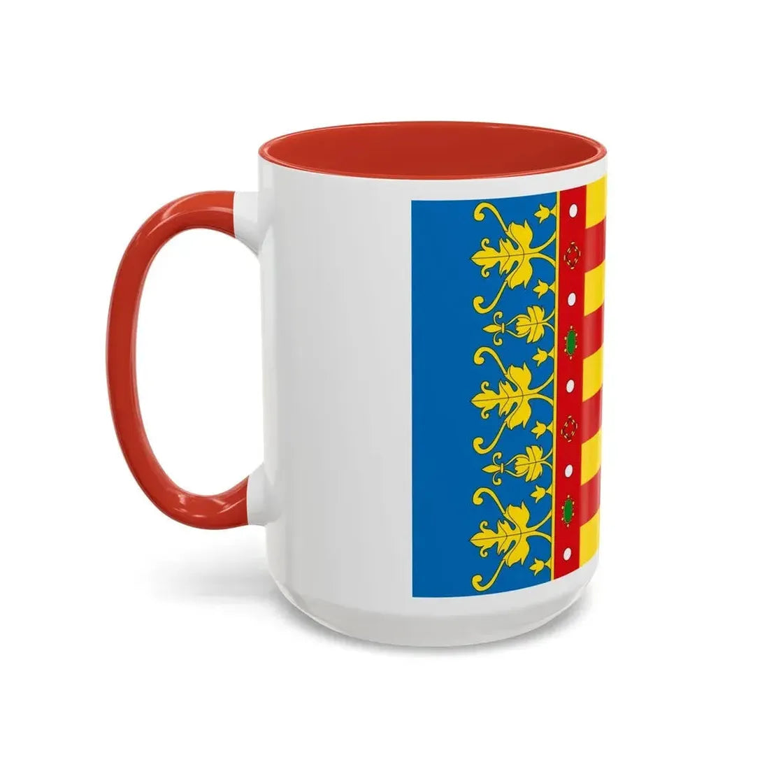 Flag of the Valencia Spain - Accent Coffee Mug - Go Mug Yourself