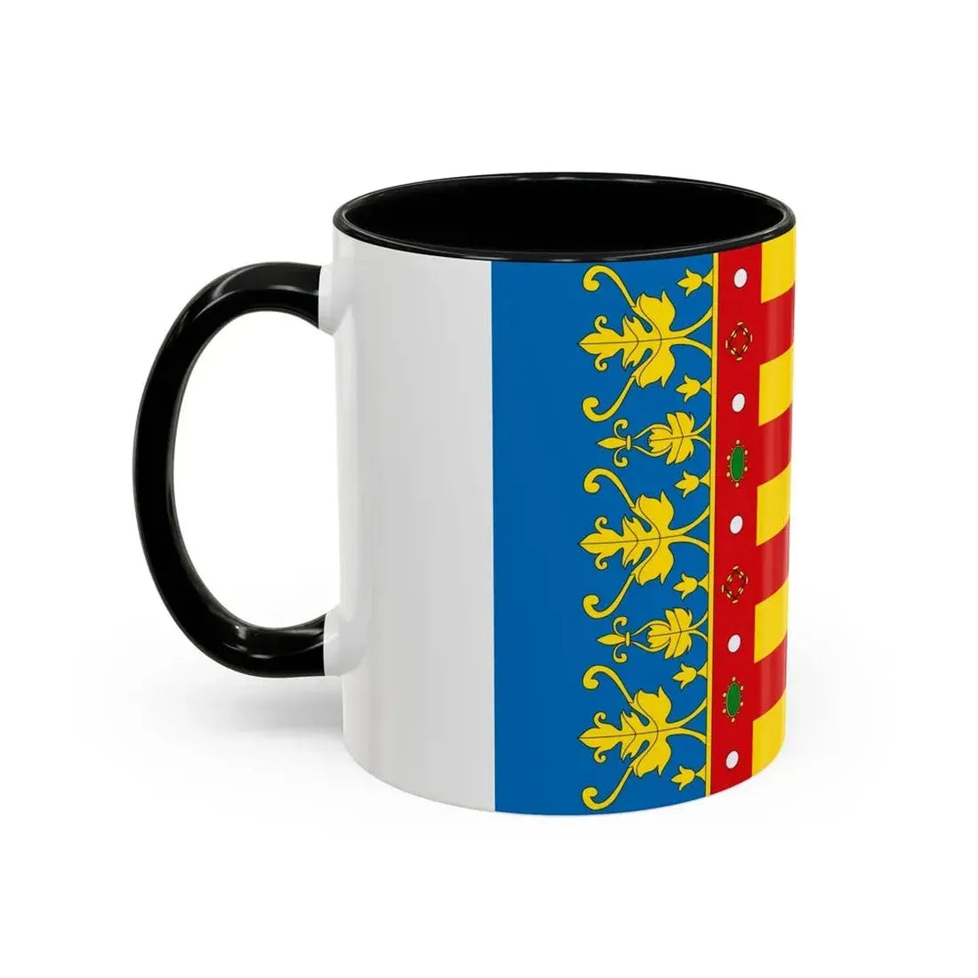 Flag of the Valencia Spain - Accent Coffee Mug - Go Mug Yourself