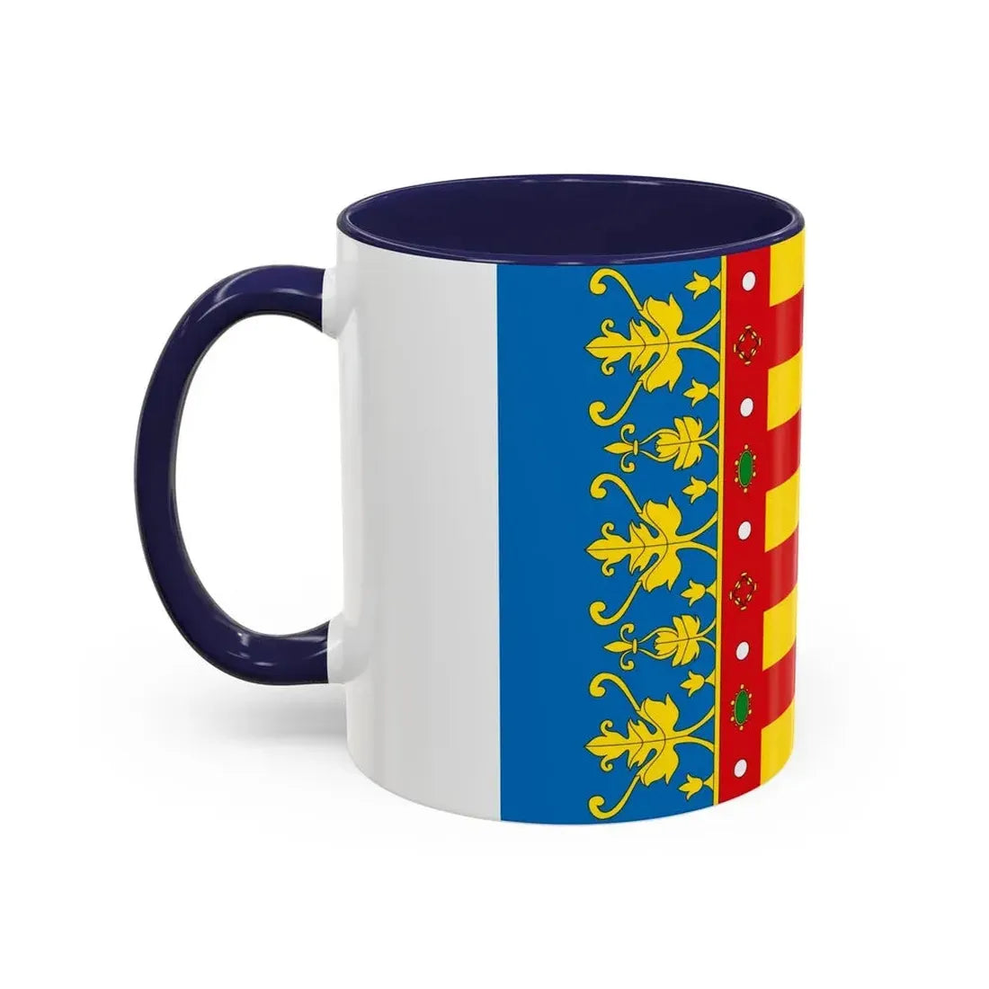 Flag of the Valencia Spain - Accent Coffee Mug - Go Mug Yourself