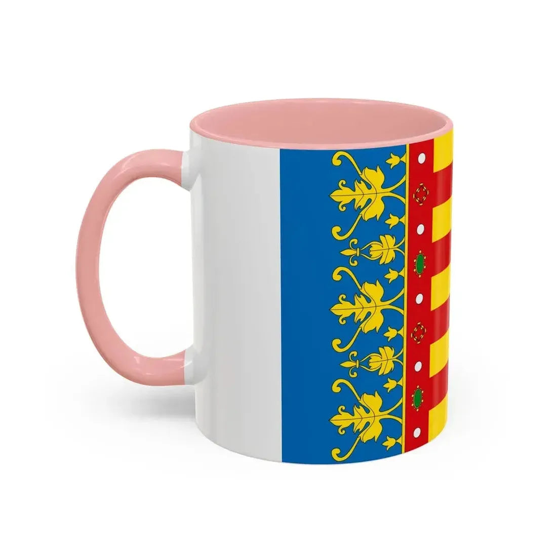 Flag of the Valencia Spain - Accent Coffee Mug - Go Mug Yourself