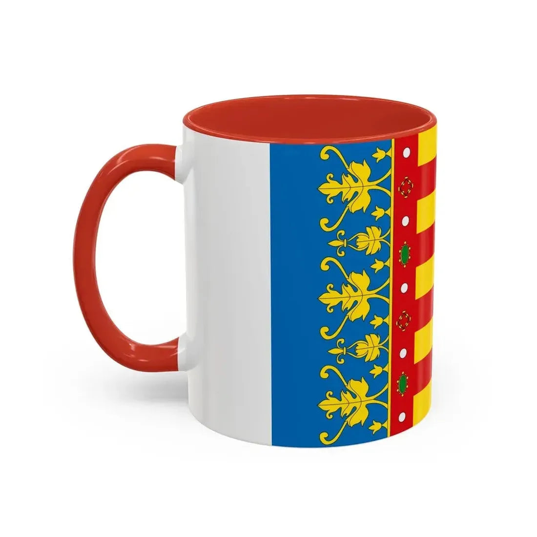 Flag of the Valencia Spain - Accent Coffee Mug - Go Mug Yourself