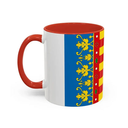 Flag of the Valencia Spain - Accent Coffee Mug - Go Mug Yourself