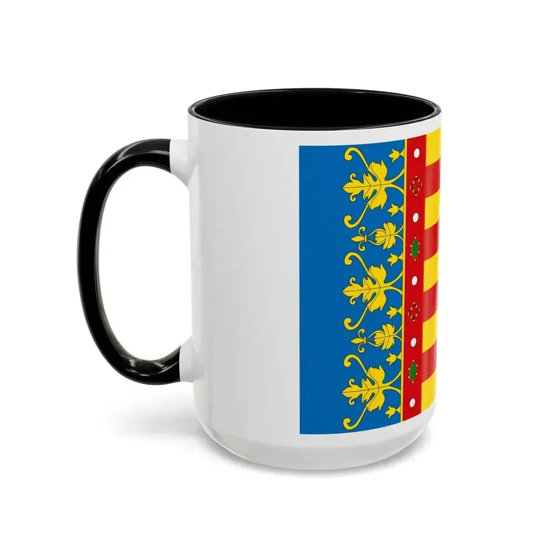 Flag of the Valencia Spain - Accent Coffee Mug - Go Mug Yourself