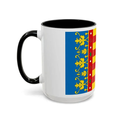 Flag of the Valencia Spain - Accent Coffee Mug - Go Mug Yourself