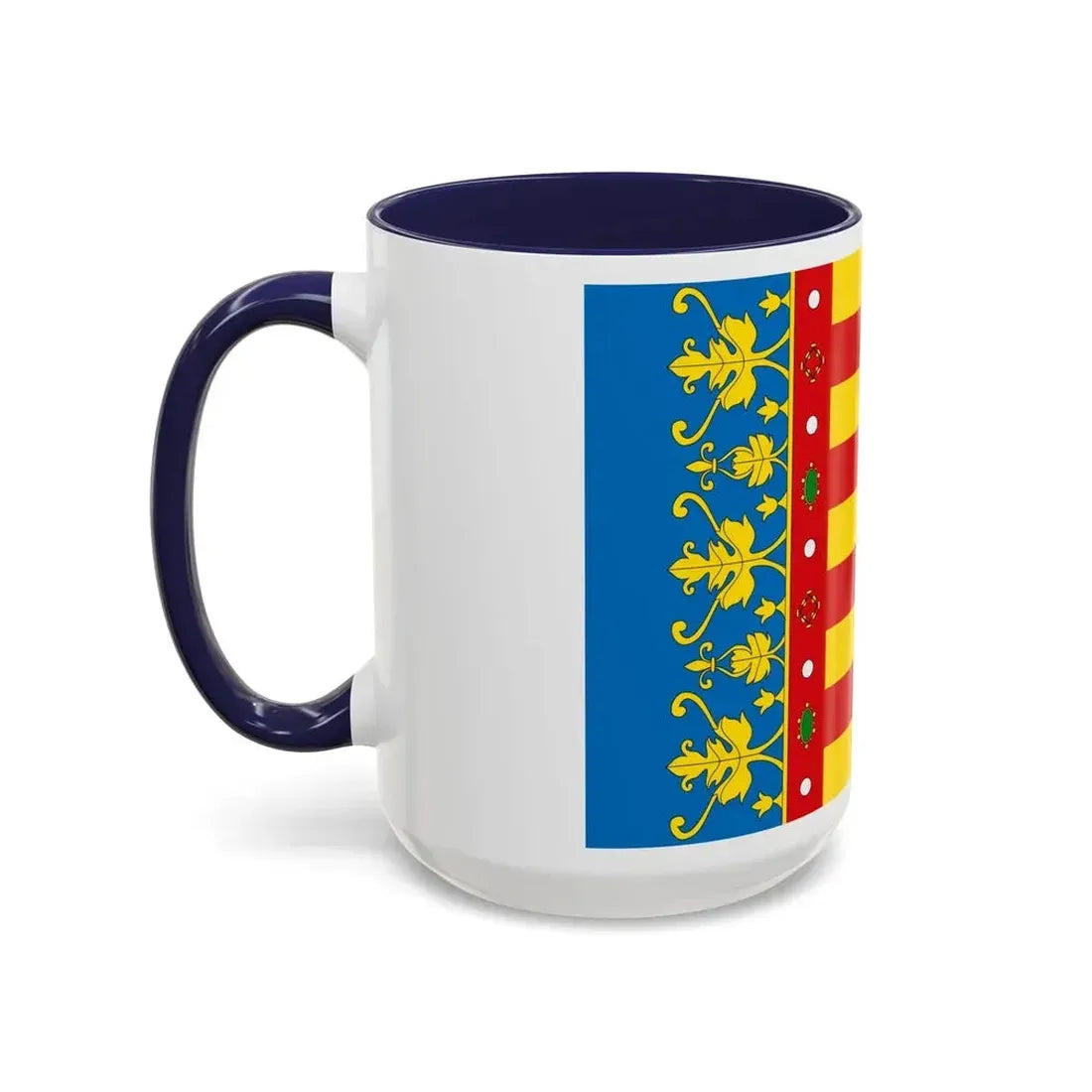 Flag of the Valencia Spain - Accent Coffee Mug - Go Mug Yourself