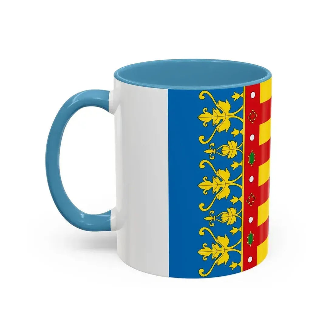 Flag of the Valencia Spain - Accent Coffee Mug - Go Mug Yourself
