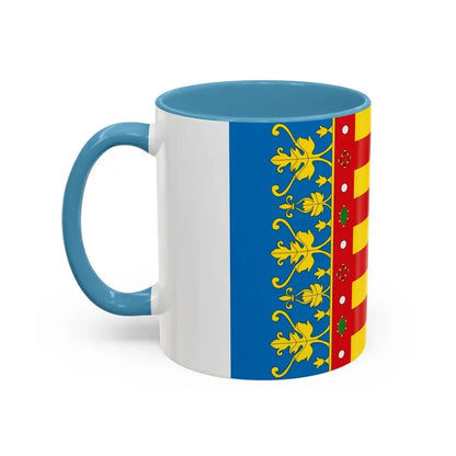 Flag of the Valencia Spain - Accent Coffee Mug - Go Mug Yourself