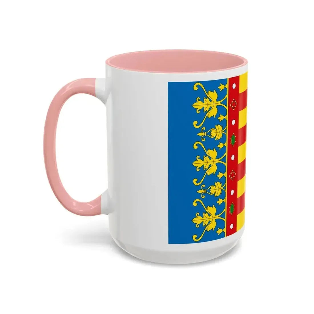 Flag of the Valencia Spain - Accent Coffee Mug - Go Mug Yourself