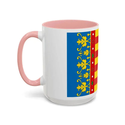 Flag of the Valencia Spain - Accent Coffee Mug - Go Mug Yourself