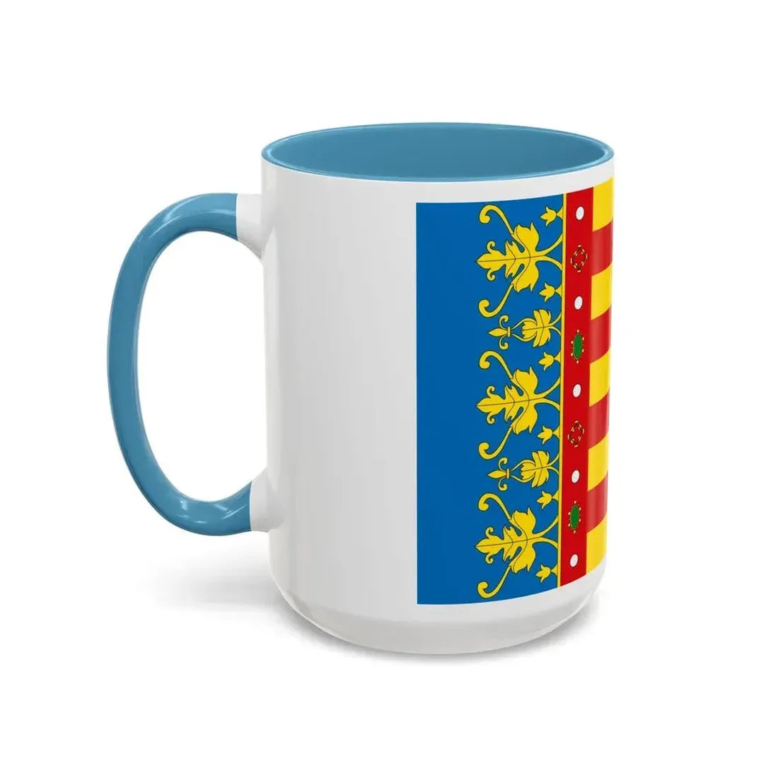 Flag of the Valencia Spain - Accent Coffee Mug - Go Mug Yourself