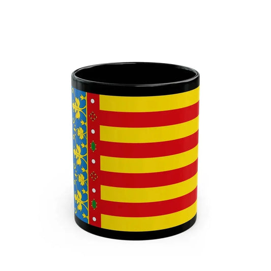 Flag of the Valencia Spain - Black Coffee Mug 11oz - Go Mug Yourself