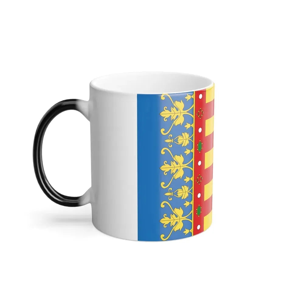 Flag of the Valencia Spain - Color Changing Coffee Mug - Go Mug Yourself