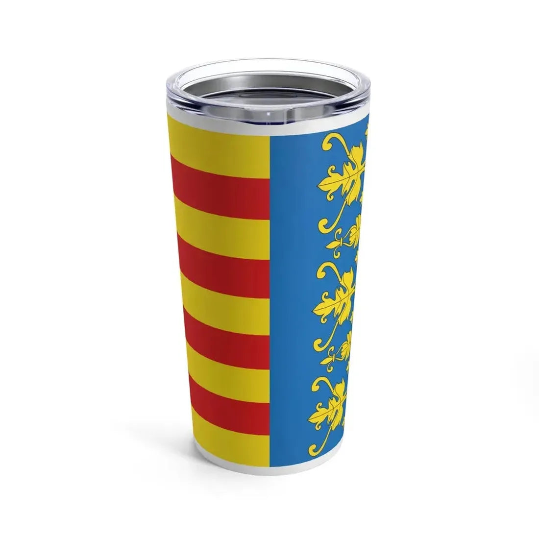 Flag of the Valencia Spain - Tumbler 20oz - Go Mug Yourself