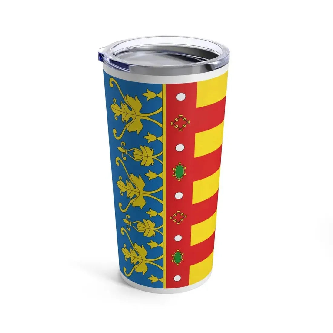 Flag of the Valencia Spain - Tumbler 20oz - Go Mug Yourself