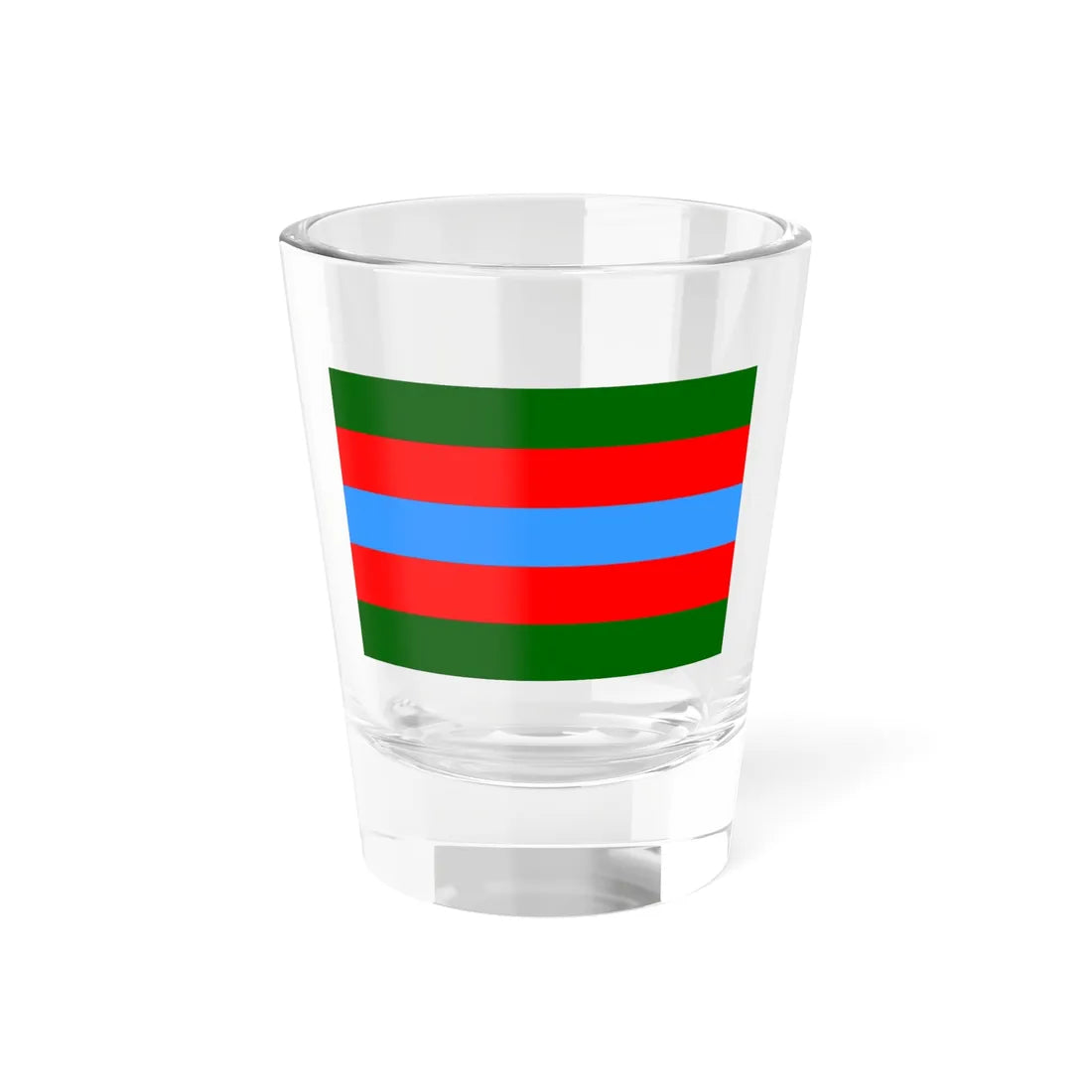 Flag of the Vehicles of Basgo (India) Shot Glass 1.5oz 1.5oz - Go Mug Yourself