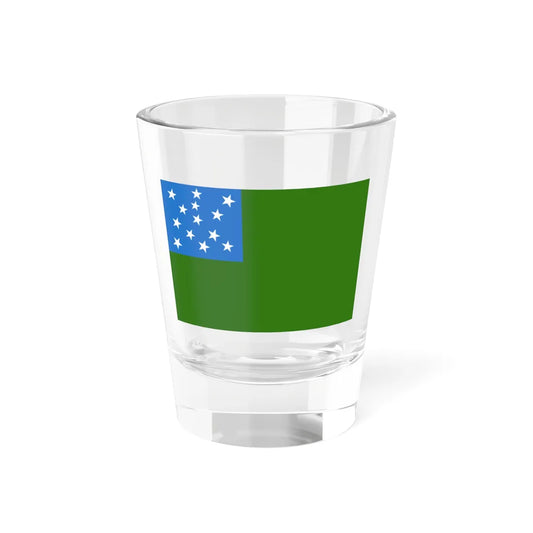 Flag of the Vermont Republic (United States) Shot Glass 1.5oz 1.5oz - Go Mug Yourself