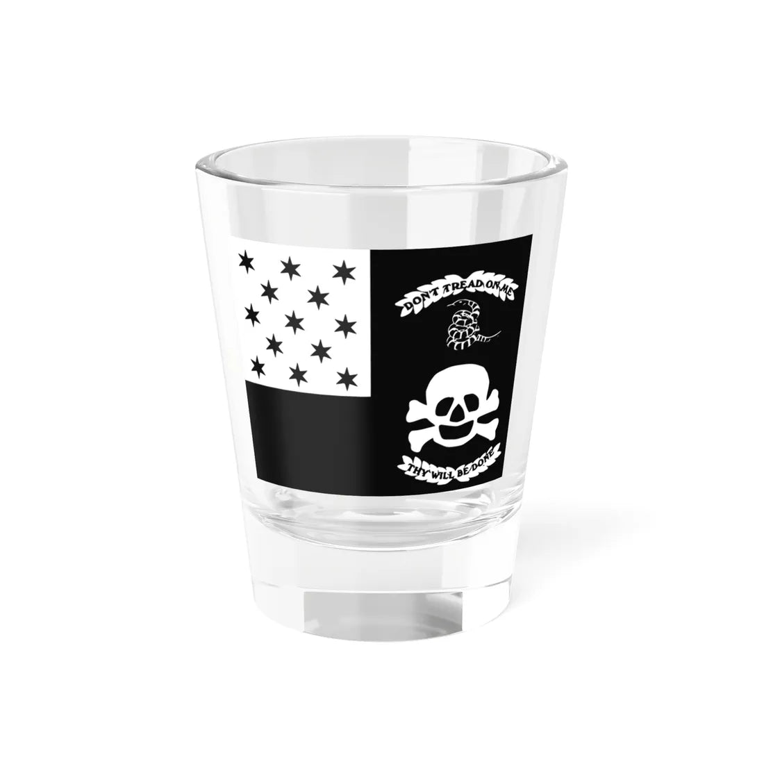 Flag of The Veteran Exempts of Battle of Plattsburgh (United States) Shot Glass 1.5oz 1.5oz - Go Mug Yourself