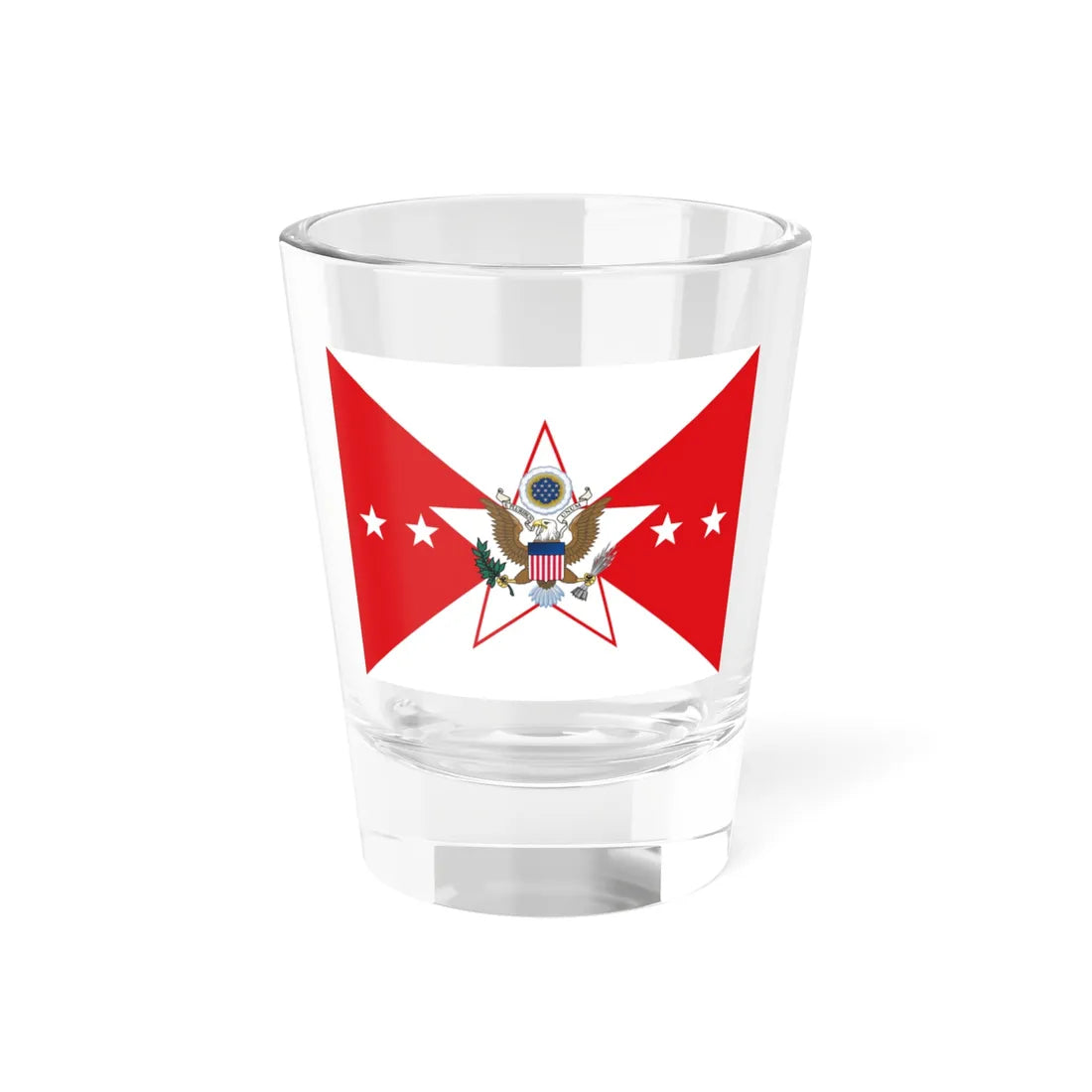 Flag of the Vice Chief of Staff of the United States Army (United States) Shot Glass 1.5oz 1.5oz - Go Mug Yourself