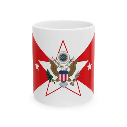 Flag of the Vice Chief of Staff of the United States Army (United States) White Coffee Mug 11oz - Go Mug Yourself