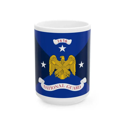 Flag of the Vice Chief of the National Guard Bureau (United States) White Coffee Mug 15oz - Go Mug Yourself