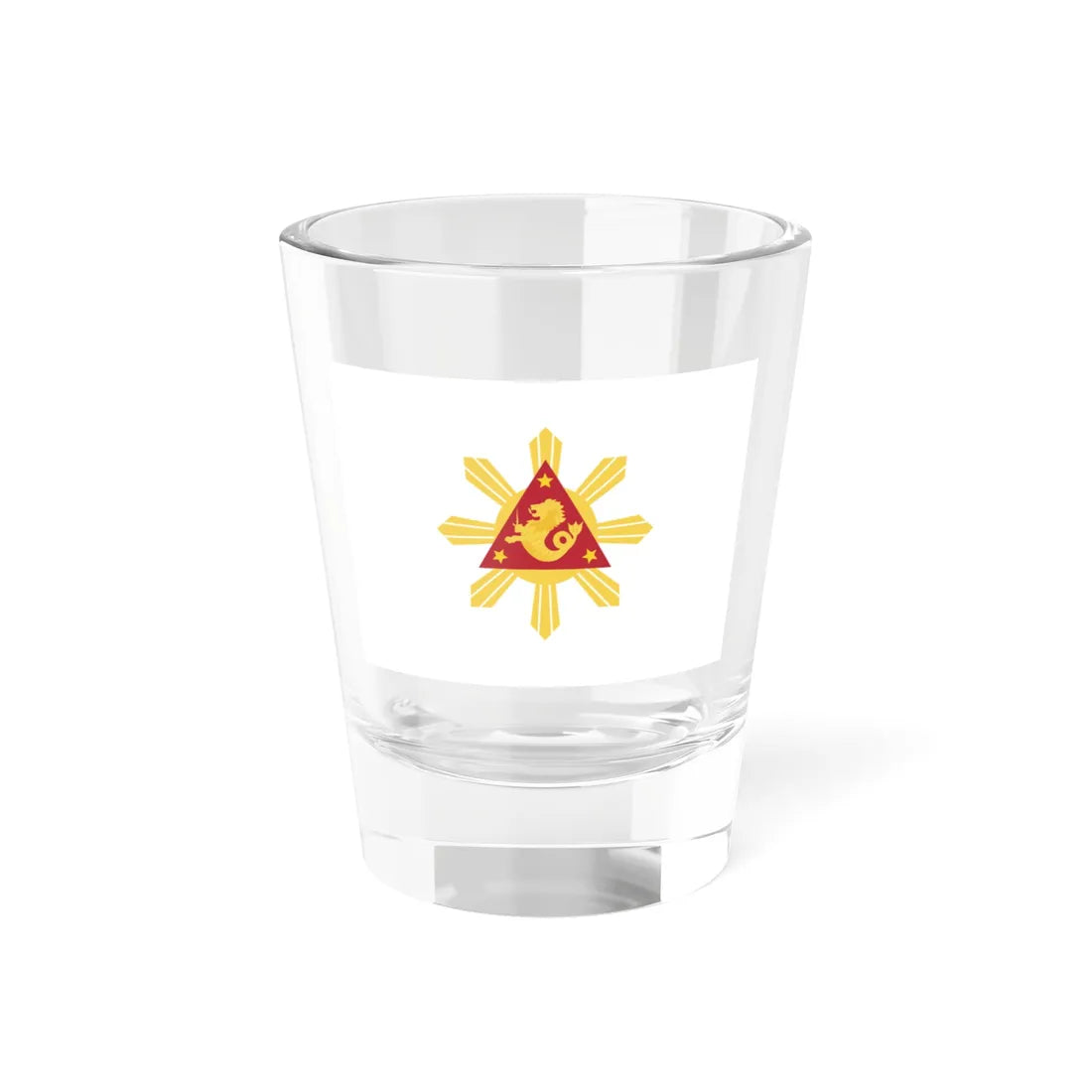 Flag of the Vice President of the Republic of the Philippines (Philippines) Shot Glass 1.5oz 1.5oz - Go Mug Yourself