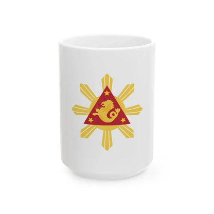 Flag of the Vice President of the Republic of the Philippines (Philippines) White Coffee Mug 15oz - Go Mug Yourself