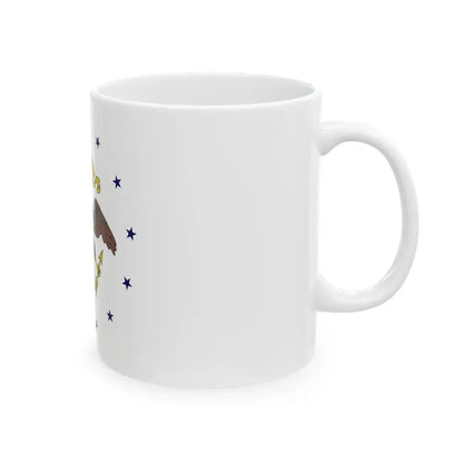 Flag of the Vice President of the United States 1948-1975 (United States) White Coffee Mug - Go Mug Yourself