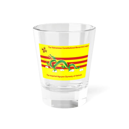 Flag of the Vietnamese Constitutional Monarchist League (Vietnam) Shot Glass 1.5oz 1.5oz - Go Mug Yourself