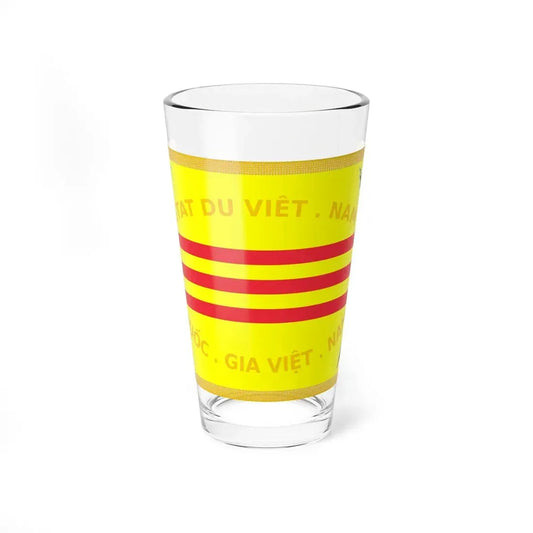 Flag of the Vietnamese National Army (Vietnam) Pint Glass 16oz 16oz - Go Mug Yourself