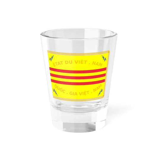 Flag of the Vietnamese National Army (Vietnam) Shot Glass 1.5oz 1.5oz - Go Mug Yourself