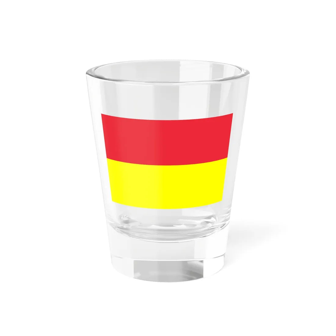 Flag of the Vietnamese Nationalist Party 1929-1945 (Vietnam) Shot Glass 1.5oz 1.5oz - Go Mug Yourself