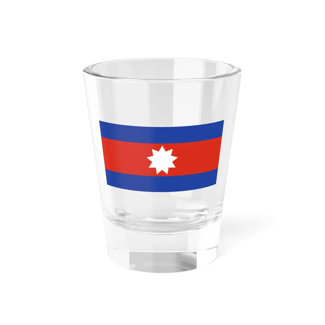 Flag of the Wa National Army (Myanmar) Shot Glass 1.5oz 1.5oz - Go Mug Yourself