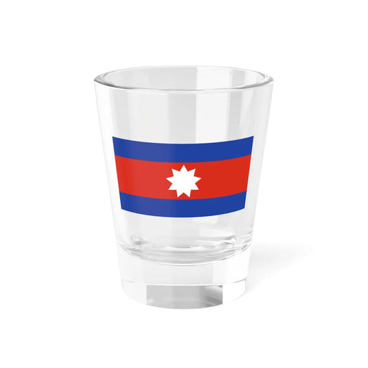 Flag of the Wa National Army (Myanmar) Shot Glass 1.5oz 1.5oz - Go Mug Yourself