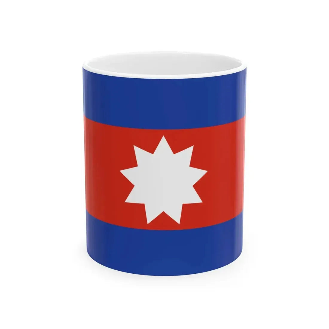 Flag of the Wa National Army (Myanmar) White Coffee Mug 11oz - Go Mug Yourself