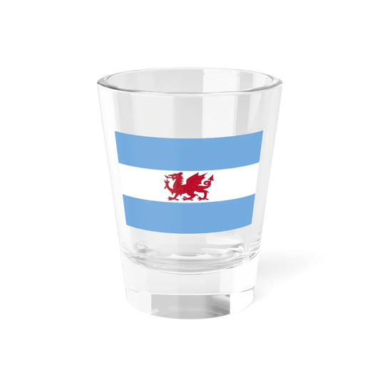 Flag of the Welsh colony in Patagonia (Argentina) Shot Glass 1.5oz 1.5oz - Go Mug Yourself