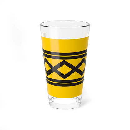 Flag of the West Midlands County (England) Pint Glass 16oz 16oz - Go Mug Yourself