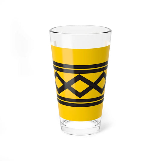 Flag of the West Midlands County (England) Pint Glass 16oz 16oz - Go Mug Yourself
