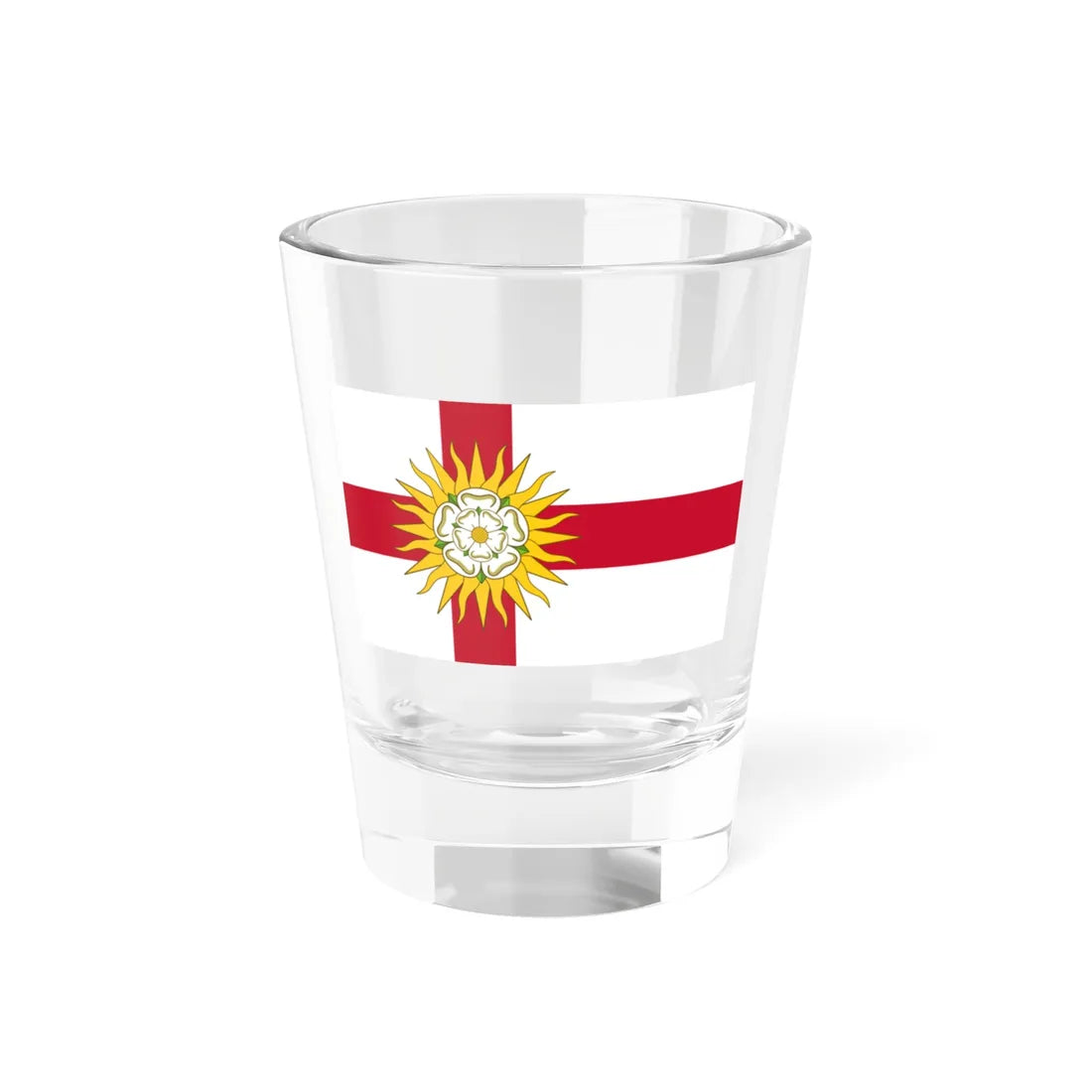 Flag of the West Riding of Yorkshire (England) Shot Glass 1.5oz 1.5oz - Go Mug Yourself