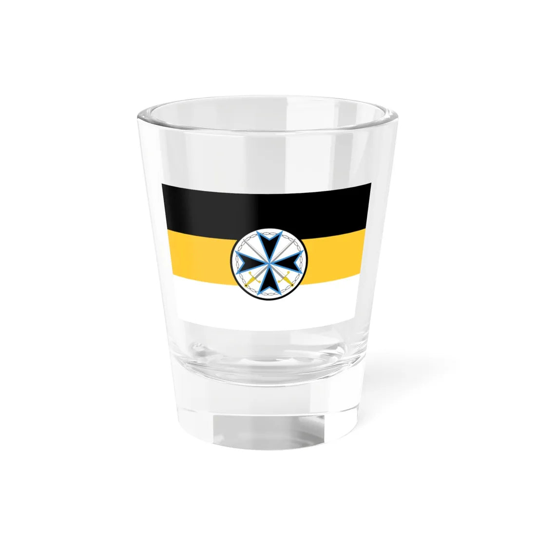 Flag of the West Russian Volunteer Army (Russia) Shot Glass 1.5oz 1.5oz - Go Mug Yourself