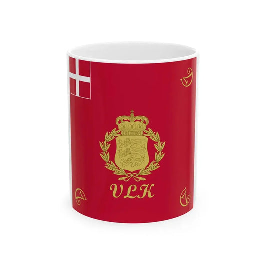 Flag of the Western Regional Command (Denmark) White Coffee Mug 11oz - Go Mug Yourself