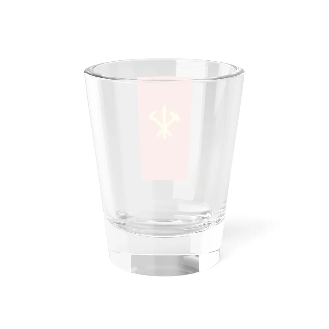 Flag of the Workers Party of Korea Vertical Display (Korea) Shot Glass 1.5oz - Go Mug Yourself