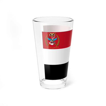 Flag of the Yemen Armed Forces (Yemen) Pint Glass 16oz - Go Mug Yourself