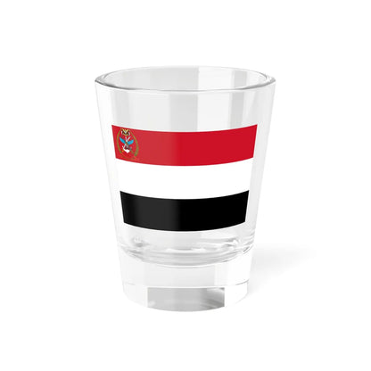 Flag of the Yemen Armed Forces (Yemen) Shot Glass 1.5oz 1.5oz - Go Mug Yourself