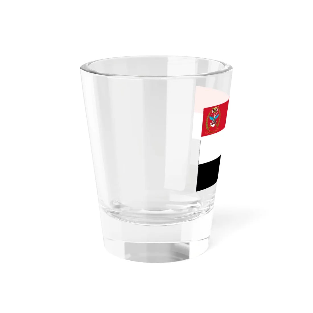 Flag of the Yemen Armed Forces (Yemen) Shot Glass 1.5oz - Go Mug Yourself