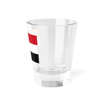 Flag of the Yemen Armed Forces (Yemen) Shot Glass 1.5oz - Go Mug Yourself