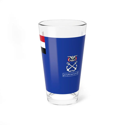 Flag of the Yemeni Navy (Yemen) Pint Glass 16oz 16oz - Go Mug Yourself