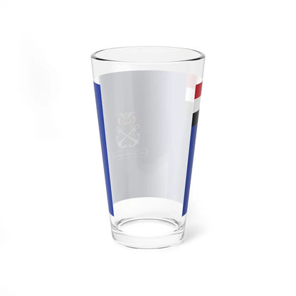 Flag of the Yemeni Navy (Yemen) Pint Glass 16oz - Go Mug Yourself