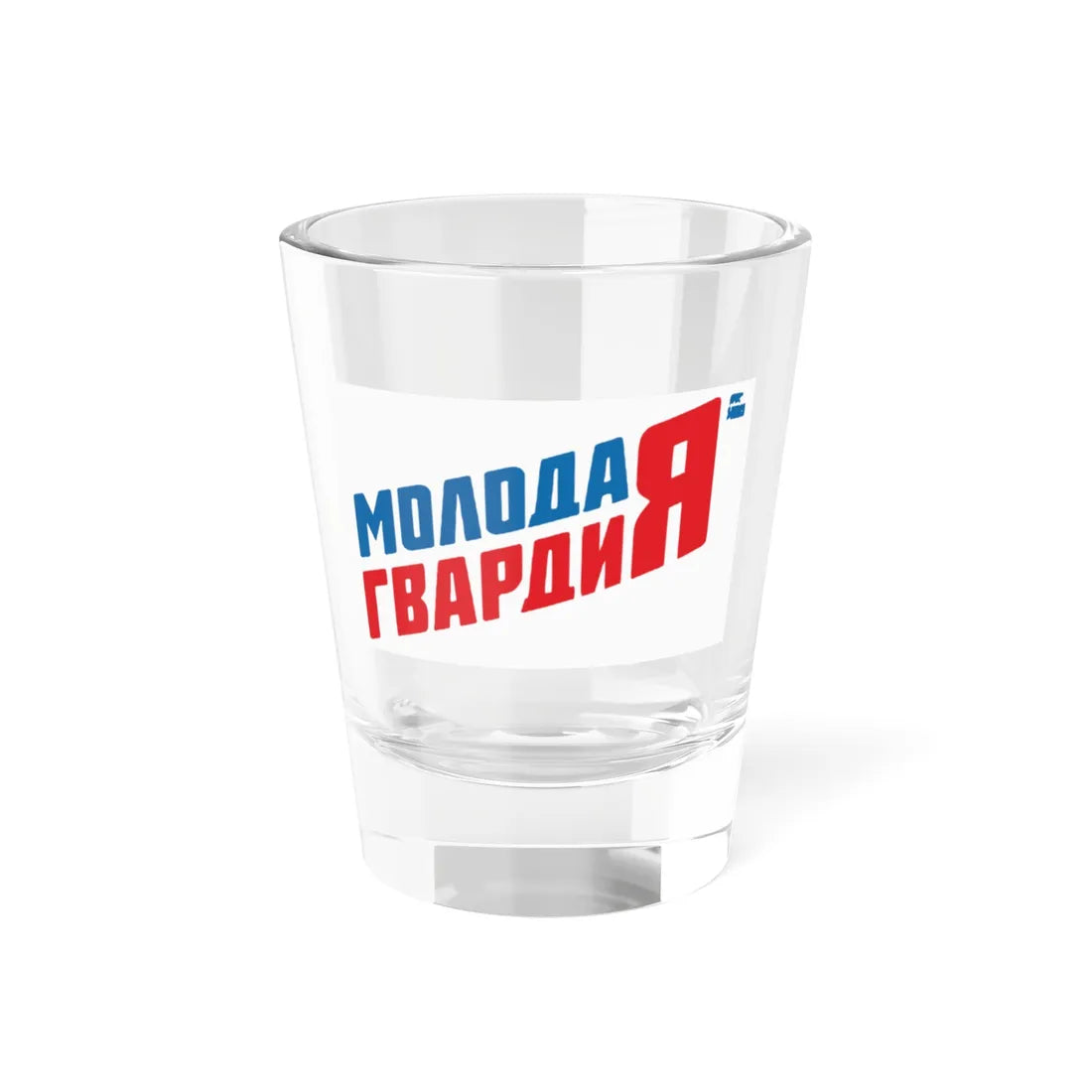 Flag of the Young Guard of United Russia (Russia) Shot Glass 1.5oz 1.5oz - Go Mug Yourself