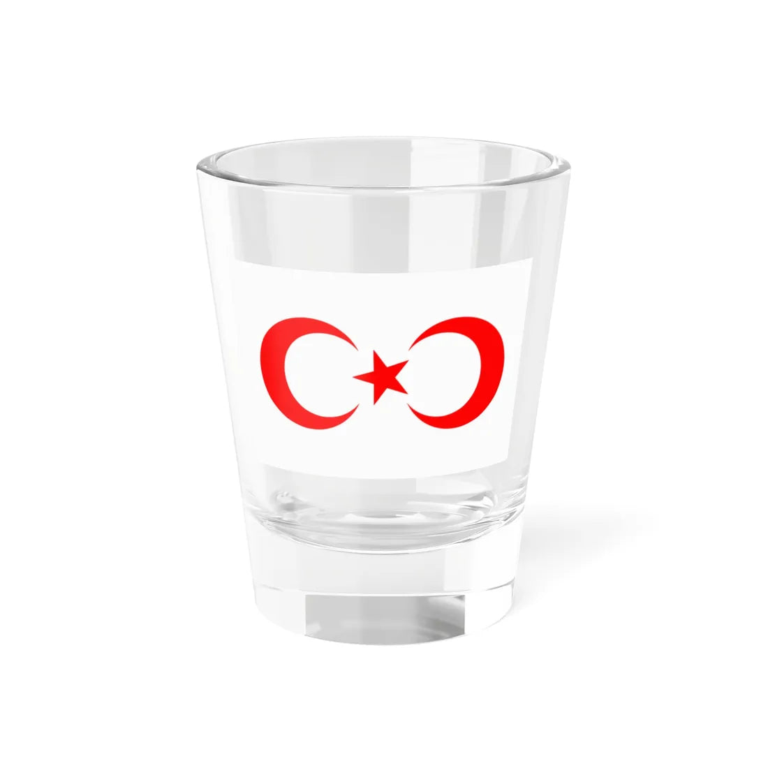 Flag of the Young Party (Turkey) Shot Glass 1.5oz 1.5oz - Go Mug Yourself