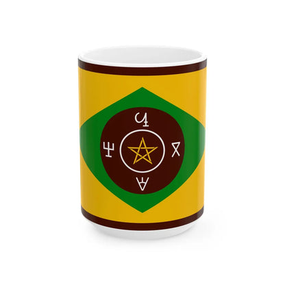 Flag of the Zaghawa (Chad) White Coffee Mug 15oz - Go Mug Yourself